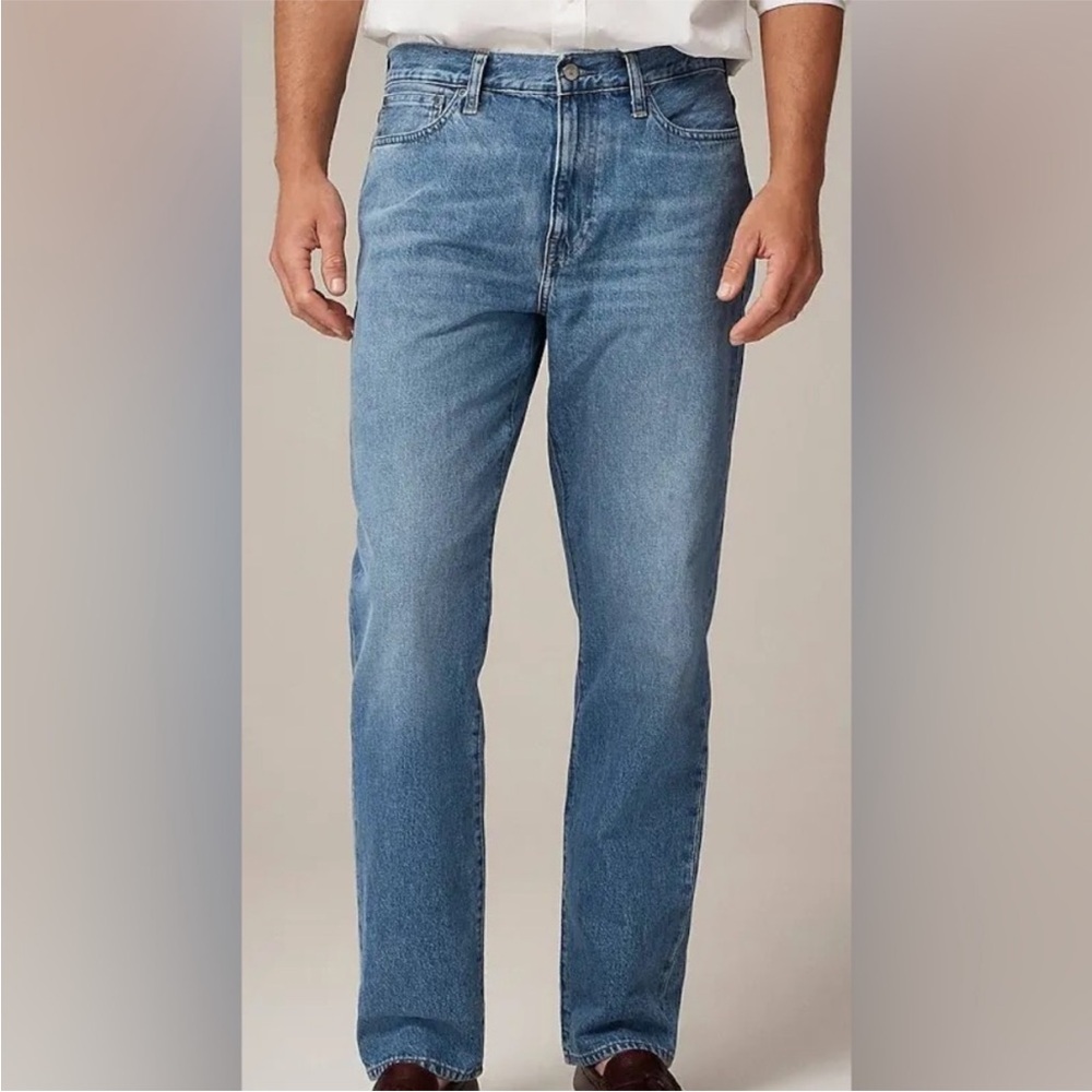 J. Crew Men's 770 Straight Fit Jeans - Bright Medium Wash 32"Wx32"L